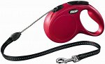 Flexi рулетка New Classic M (до 20 кг) 8 м трос красная