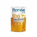 Monge Dog Grill Pouch паучи для собак курица с индейкой 100г