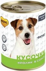 Мнямс Кусочки в соусе с кроликом для собак всех пород «ФИТНЕС» 400 г