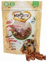 Мнямс лакомство для собак кубики из мяса утки c треской 100 г