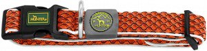Hunter ошейник для собак Hilo Vario Basic 45-70 см, сетчатый текстиль, оранжевый
