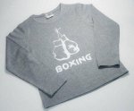 Лонгслив &quot;Boxing&quot;. Цвет серый меланж