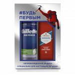 ПН GILLETTE TGS ПенаД/Бр Sens (д/чув кожи) с алоэ 250мл+OLD SPICE Гель д/душа Whitewater 250мл