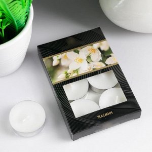Набор чайных свечей ароматизированных "Жасмин" в подарочной коробке. 6 шт