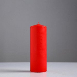Свеча классическая 5*15 см, красная, лакированная