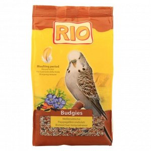 Корм RIO для волнистых попугаев в период линьки, 500 г.