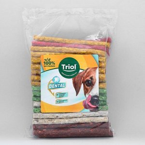 Лакомство пресс. палочки Triol DENTAL, для собак, d=1 см х 13 см, 8-10 г, 100 шт