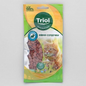 Мини-сердечки Triol из кролика для кошек, 40 г