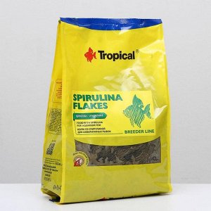 Корм для рыб Spirulina Flakes со спирулиной, растительный, в виде хлопьев, 1 кг