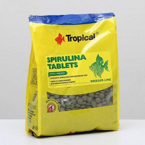 Корм для рыб Spirulina Tablats с высоким содержанием сприрулины, в виде тонущих таблеток, 1 кг 54645