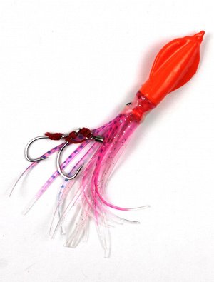 Джиггер JpFishing Squid Davy Jig (60гр, Orange/Pink/Blue dots UV)