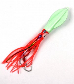 Джиггер JpFishing Squid Davy Jig (80гр, Green/Japan Red UV)