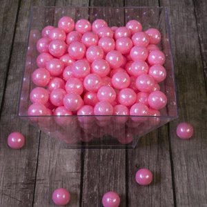 Кондитерская посыпка «Сахарные шарики» 10 мм, розовые, перламутровые, 50 г
