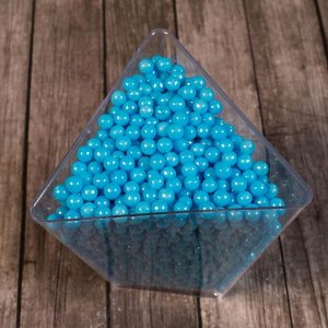 Кондитерская посыпка «Сахарные шарики» 4 мм, синие, перламутровые, 50 г