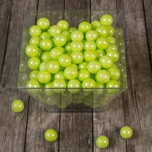 Кондитерская посыпка «Сахарные шарики» 10 мм, зелёные, перламутровые, 50 г