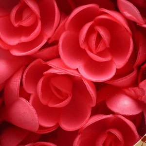Вафельные розы большие красные, 56 шт.
