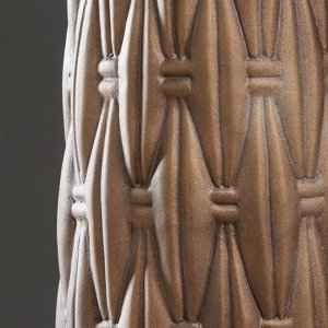 Ваза напольная "Корзинка", коричневая, 70 см, керамика