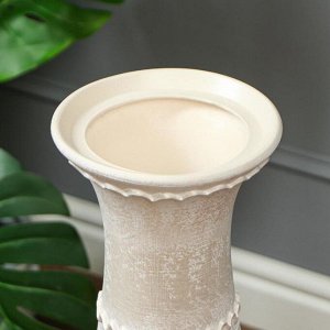 Ваза напольная "Глория" пломбир, цвет белый, 67 см, керамика