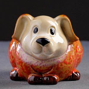 Кашпо керамическое "Собака"