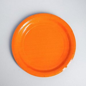 Набор бумажной посуды «Оранжевый», 10 стаканов, 10 тарелок, 50 салфеток, скатерть