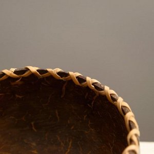Блюдо "Басу" 12x12x9 см кокос