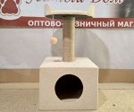 Домик для кошки &quot;Блаженство&quot; 75см мех, джут
