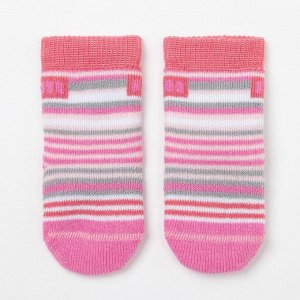 Носки детские махровые, цвет розовый