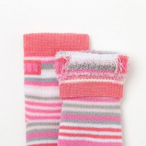 Носки детские махровые, цвет розовый