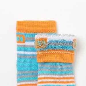 Носки детские махровые, цвет светло-бирюзовый