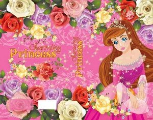 Пенал 2 отд. "Канцбург Принцесса в розах" лам., блестки арт. 262241