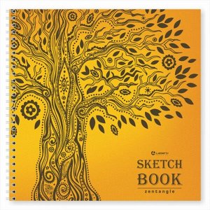 Блокнот 50л Sketchbook "Lamark Дерево жизни" (200х200) 100г/м2, тв.обл., спираль арт. 22915