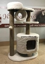 Комплекс для кошки &quot;Хубинг круг&quot; мех, джут