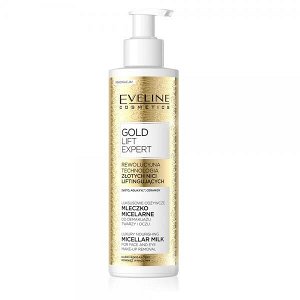 EVELINE   GOLD LIFT EXPERT  Эксклюзивное питательное мицеллярное молочко для демакияжа лица и глаз 200 мл.