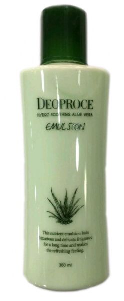 DEOPROCE   EMULSION HYDRO SOOTHING - ALOE VERA  Эмульсия для лица с "Экстрактом алоэ вера" 380 мл.