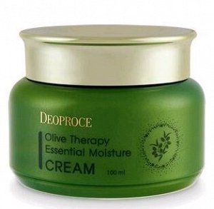 DEOPROCE   OLIVE THERAPY - ESSENTIAL MOISTURE CREAM  Увлажняющий крем для лица с "Экстрактом оливы" 100 мл.