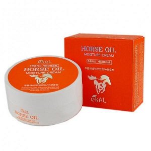 EKEL   MOISTURE CREAM - HORSE OIL  Увлажняющий крем для лица с "Лошадиным маслом" 100 г.