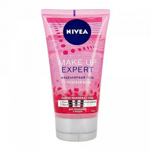 NIVEA   MAKE-UP EXPERT  Мицеллярный гель + розовая вода 150 мл.