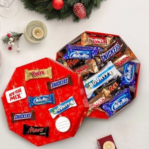 Mаrs Minis Mix (262 гр) Шайба Minis Большой Новогодний подарочный набор Mix