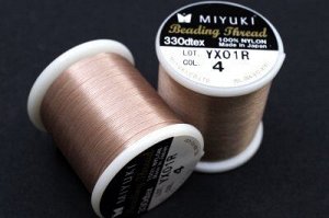 Нить для бисера Miyuki Beading Thread, длина 50 м, цвет 04 румянец, нейлон, 1030-256, 1шт