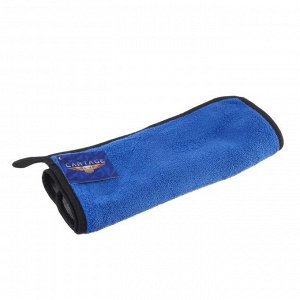 Тряпка для мытья авто, CARTAGE, микрофибра, 350 г/м, 30х40 cм, сине-серая