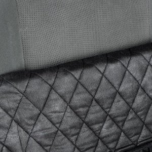 Накидка на переднее сиденье, велюр, размер 55 х 150 см, черный с красным кантом