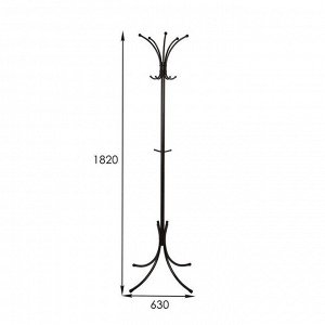 Вешалка напольная «Корона», 63?63?182 см, разборная, цвет медный антик