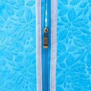 Чехол для одежды Доляна «Фло», 45?70 см, цвет синий