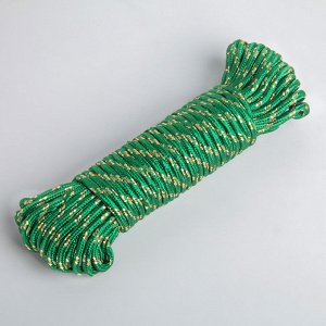 Верёвка бельевая , d=7 мм, длина 20 м, цвет МИКС