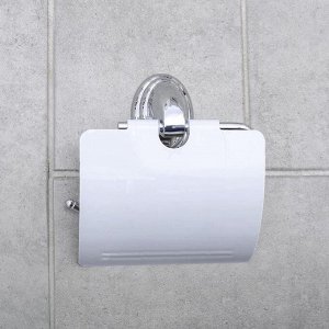 Держатель для туалетной бумаги с крышкой Accoona A11105, хром