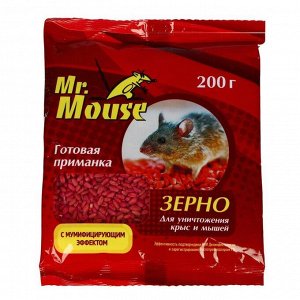 Зерновая приманка от крыс и мышей MR. MOUSE, 200 г