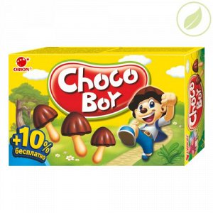 Печенье Чокобой Orion Choco Boy с обогащающей добавкой,100 г