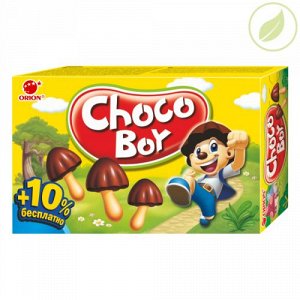 Печенье Чокобой Orion Choco Boy с обогащающей добавкой,90 г