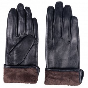 Перчатки Модель: кожа натуральная. Цвет: чёрный. Комплектация: перчатки 1 пара. Состав: кожа натуральная. Бренд: Fascino. Подкладка: плюш.