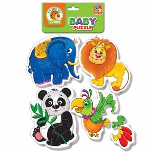 Мягкие пазлы Baby puzzle Зоопарк